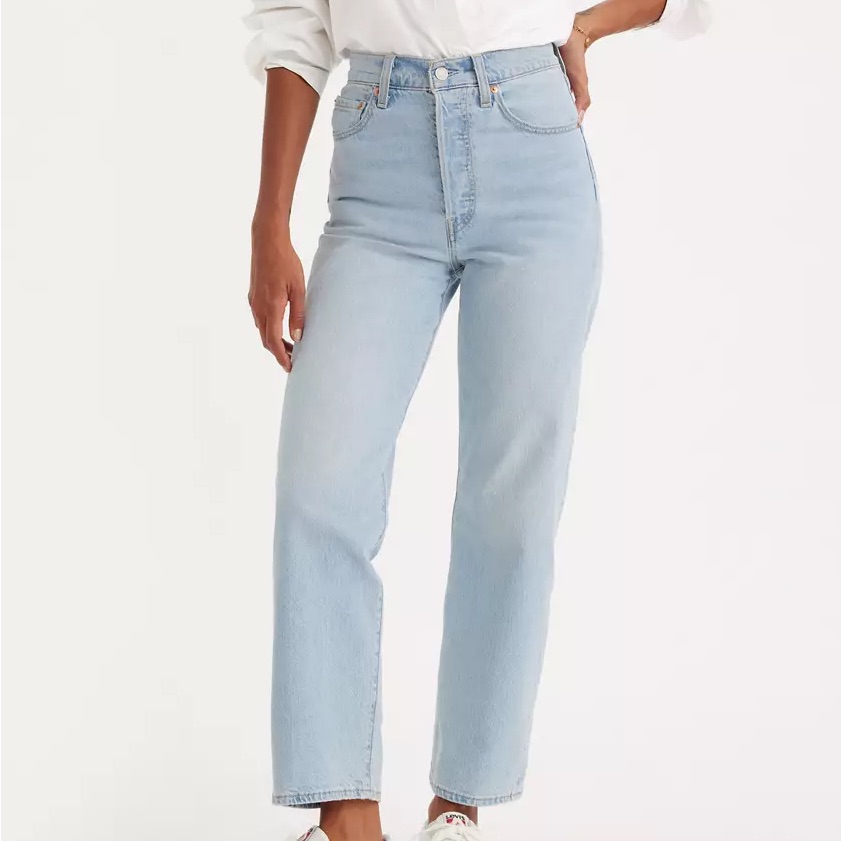 Levi’s Rib Cage Straight Ankle Light Blue Women's Jeans Size 27x27 Petite